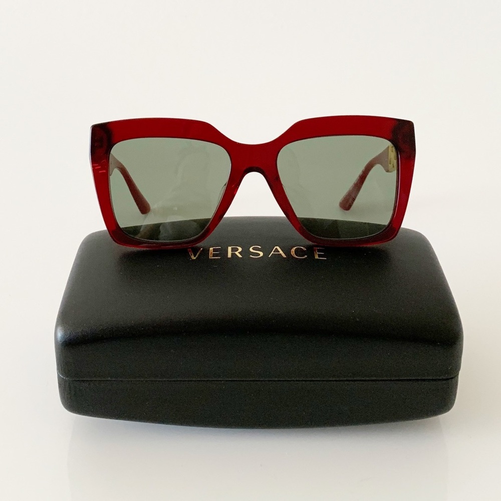 Versace Red Sunglasses - Picture 2 of 13